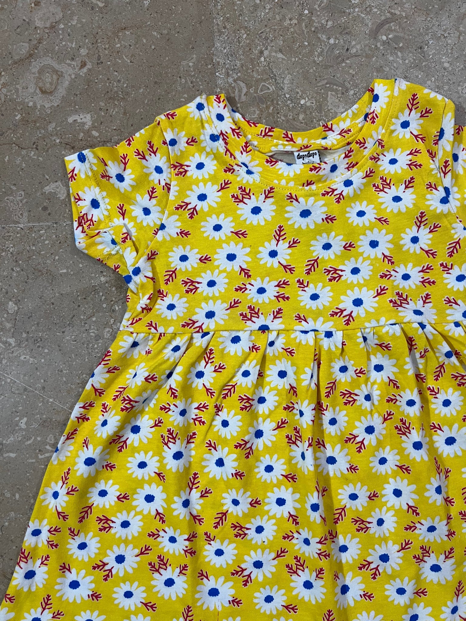 Yellow Branded Frock for Girls