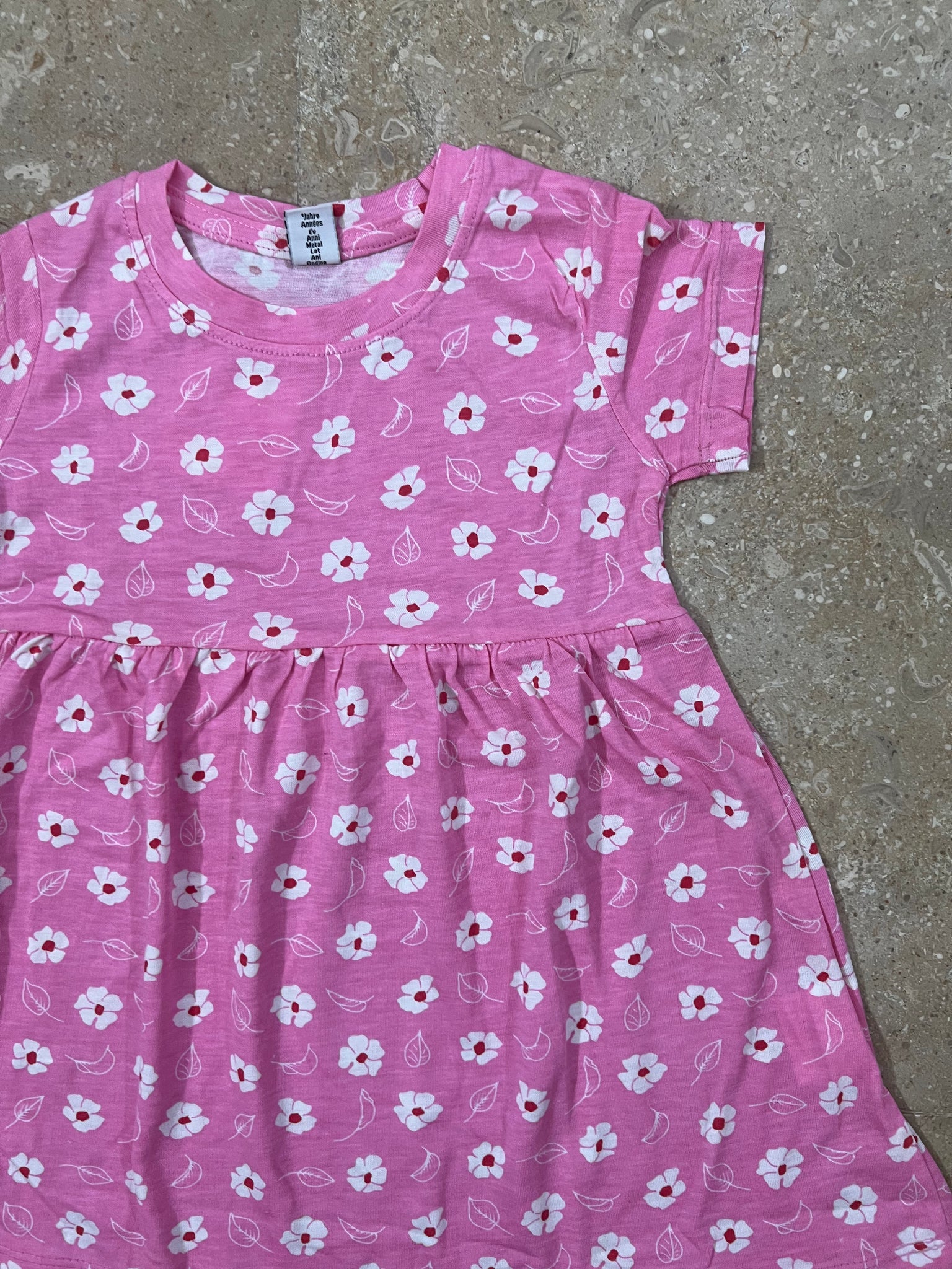 Pink Floral Frock for Baby Girls
