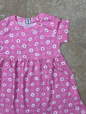 Pink Floral Frock for Baby Girls