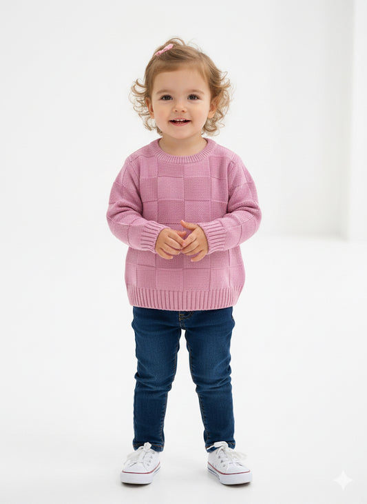 Pink Branded Sweater for Girls