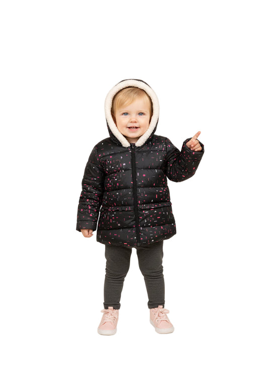 Puffer Jacket Zipper for Baby Girl