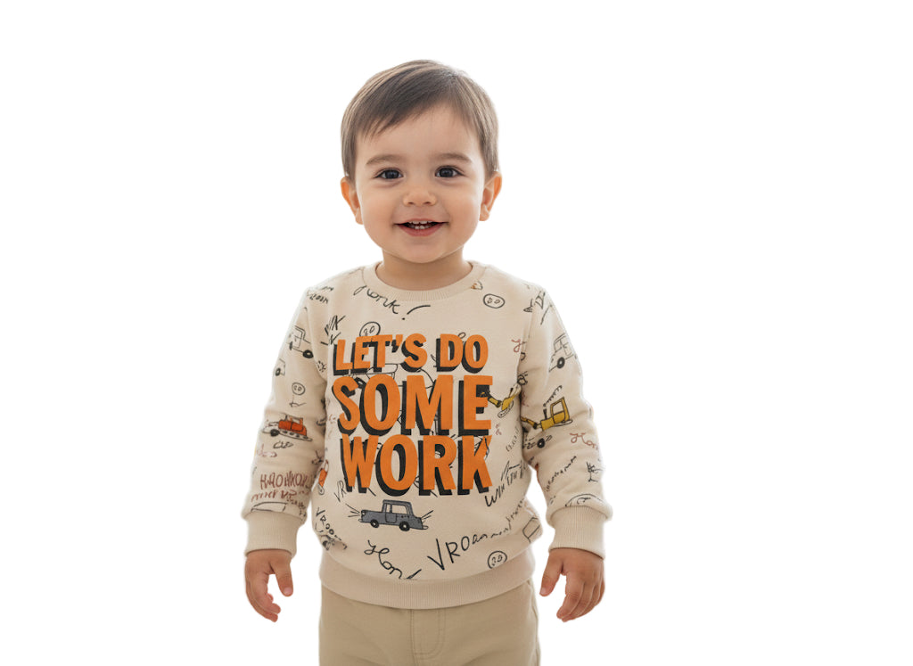 Kiki Koko branded fleece sweatshirt for kids