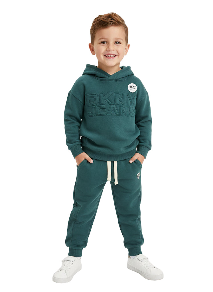 DKNY Branded 2 PC Winter Hooded Set