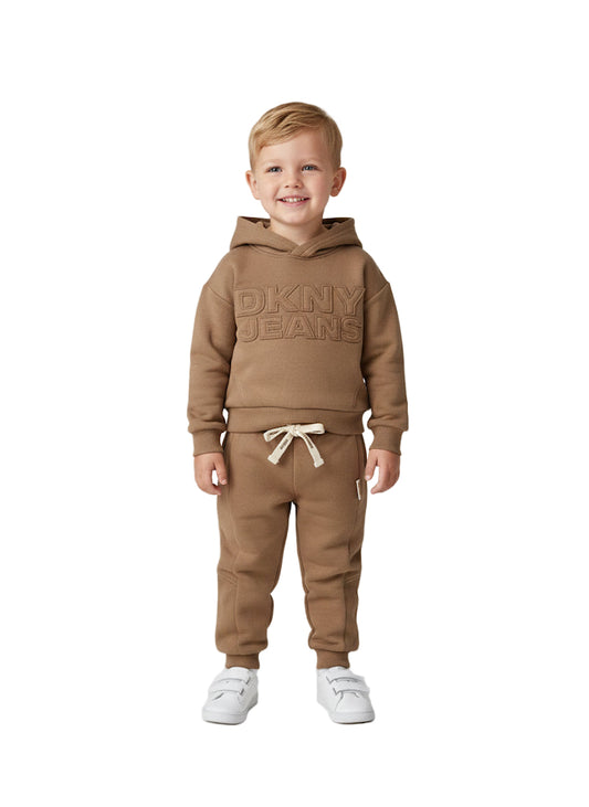 DKNY Branded 2 PC Winter Hooded Set