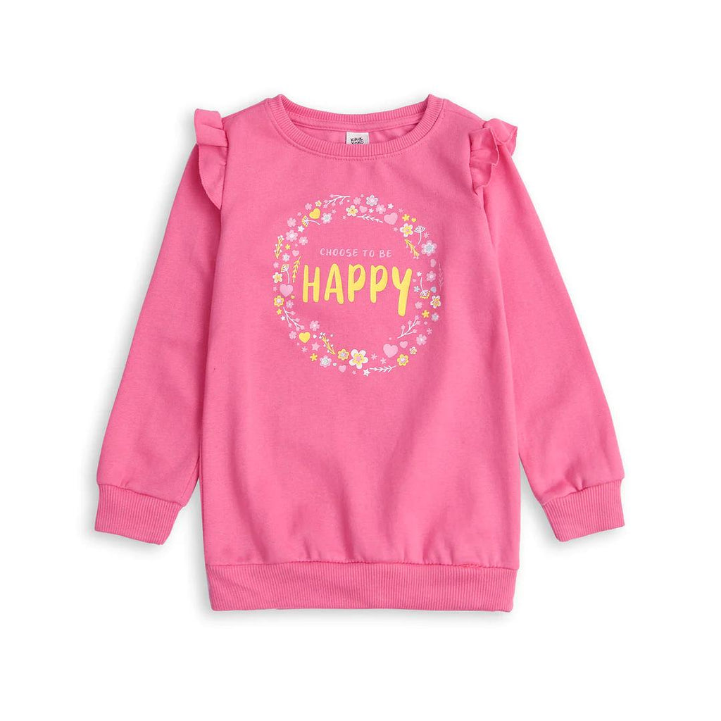 Pink Branded Sweatshirt for Girls