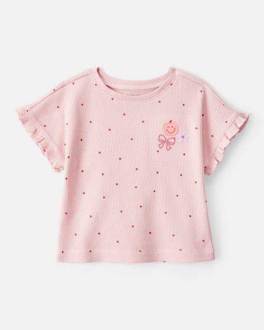 Carter's Baby Girl Polka Dot Short-Sleeve Top