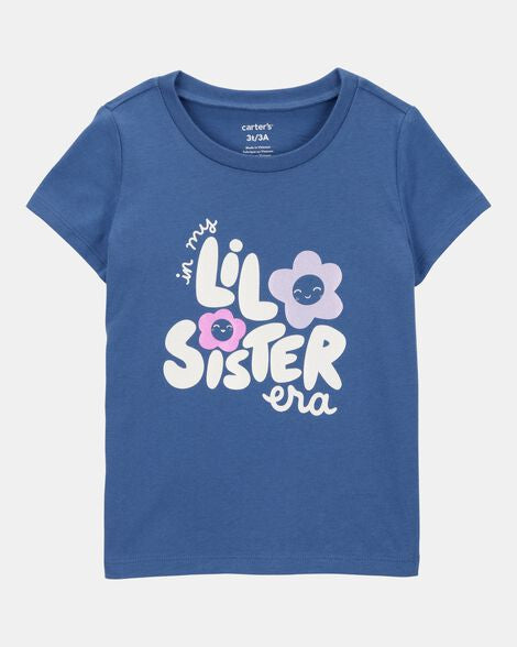 Carter's Girl Lil' Sister Short-Sleeve Graphic Tee