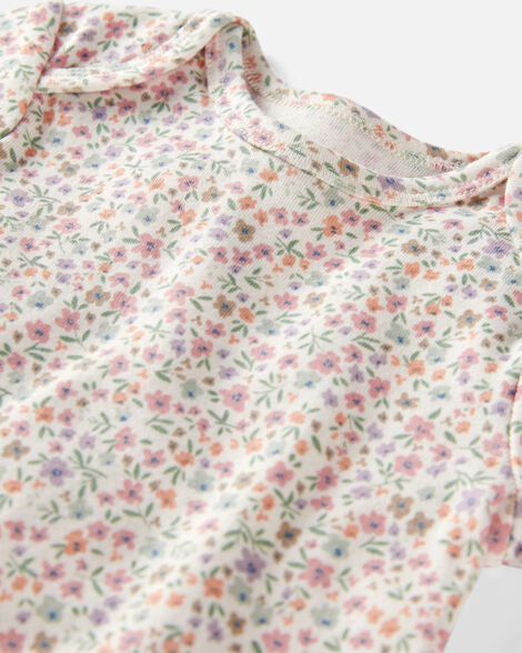 Baby 3- Pack Organic Cotton Rib Bodysuits - 6 months