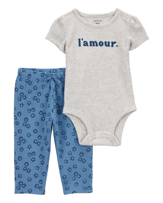 Carter's Bodysuit Pant 2 PC Set for Baby Girl
