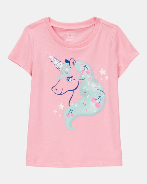 Carter's Girl Unicorn Short-Sleeve Graphic Tee