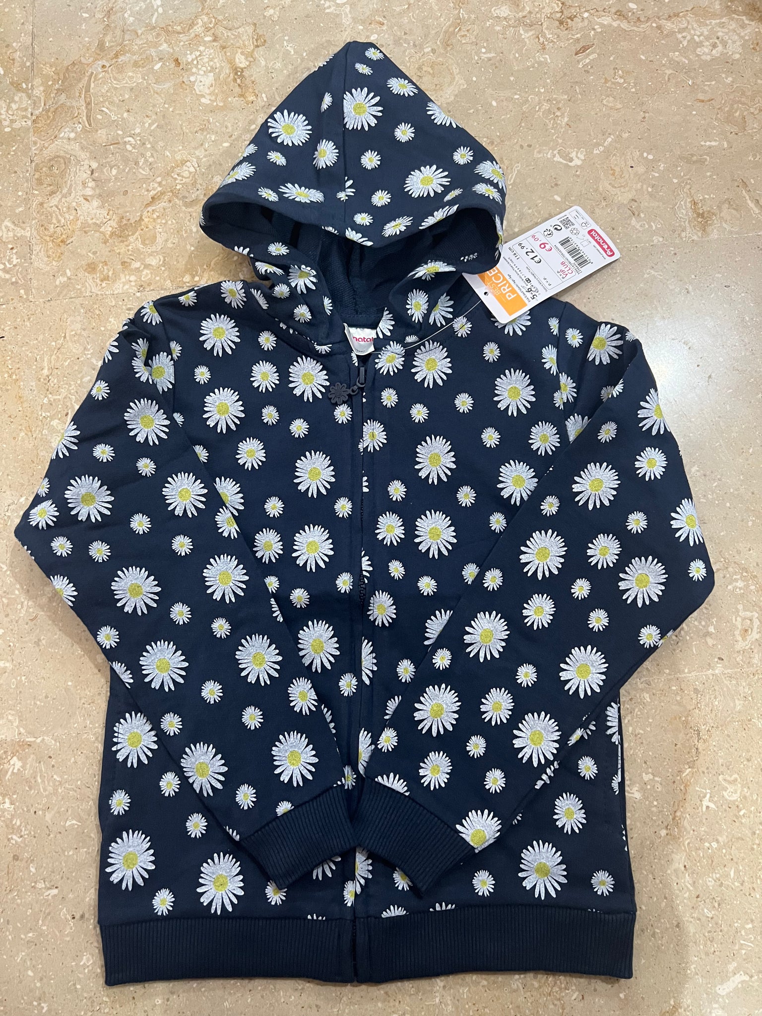 Daisy Printed Zipper for Girls (3 yr to 7 yr)