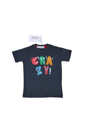 Charcoal Summer Tee for Boys