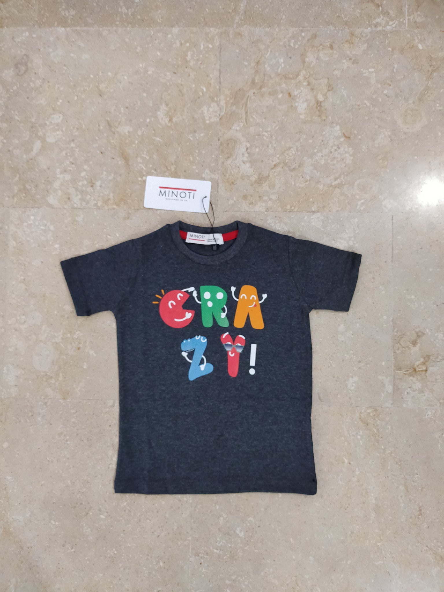 Charcoal Summer Tee for Boys