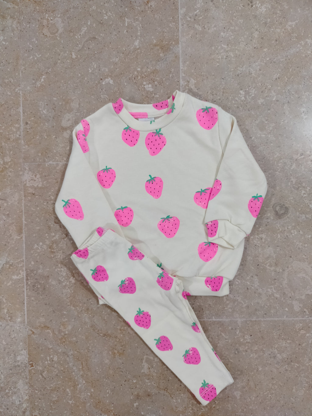 Strawberry Printed 2 PC Set for Girls