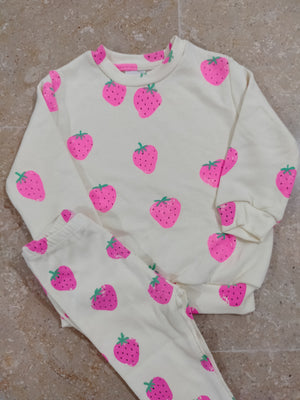 Strawberry Printed 2 PC Set for Girls