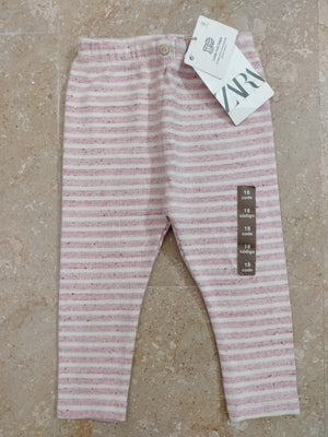 Pink Striped Tights for Girls