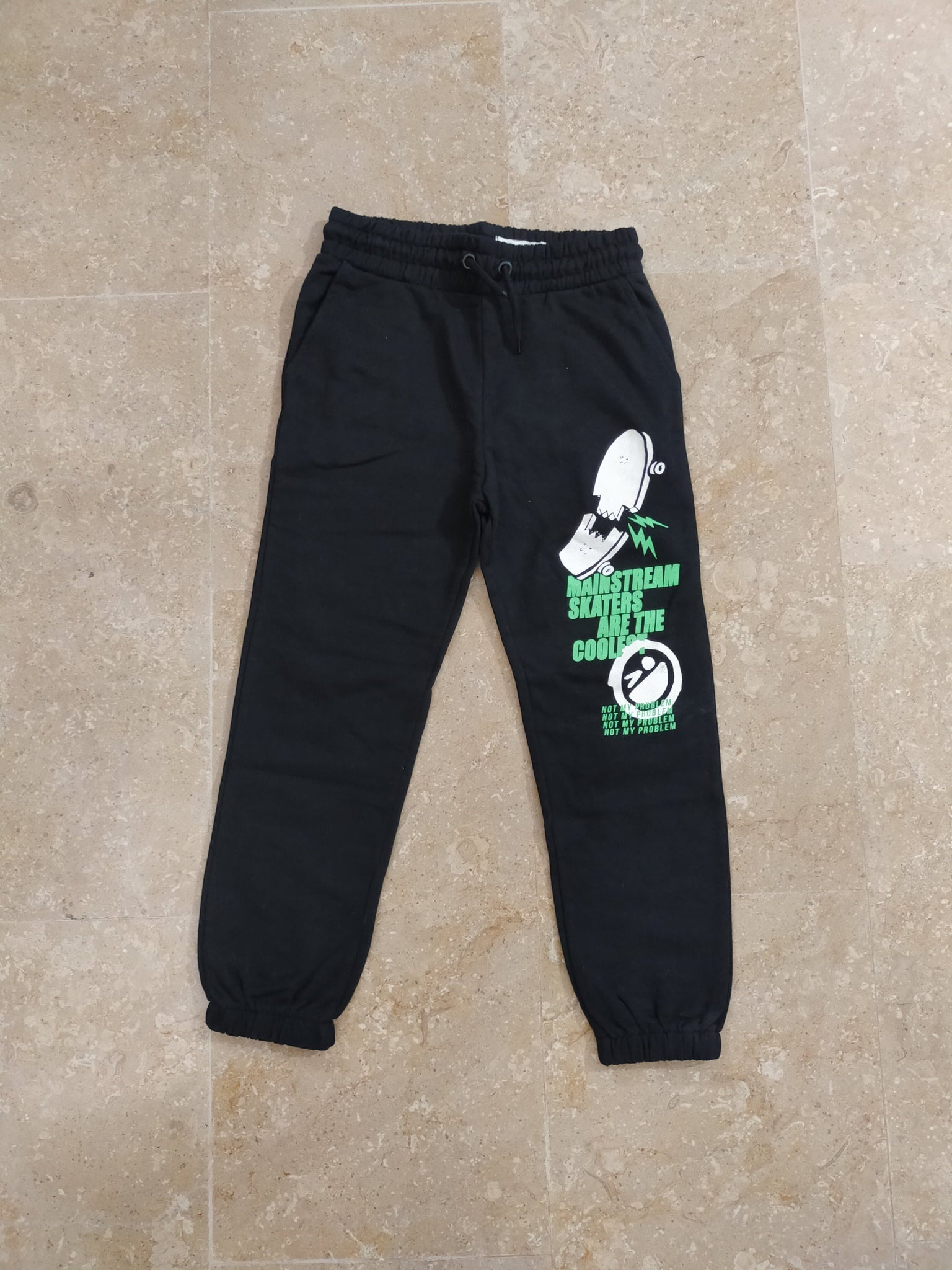 Black fleece trouser