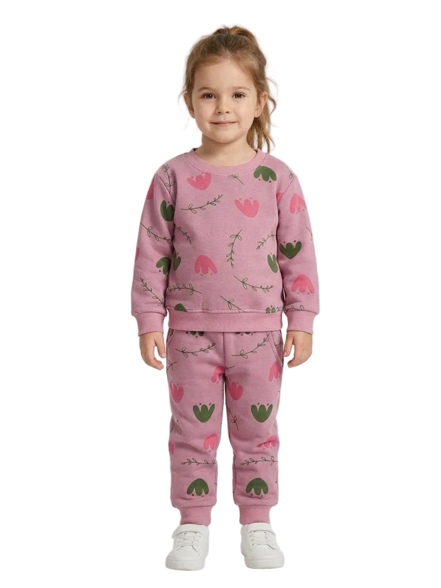 Kids Creations Branded 2 PC Tracksuit for Girls