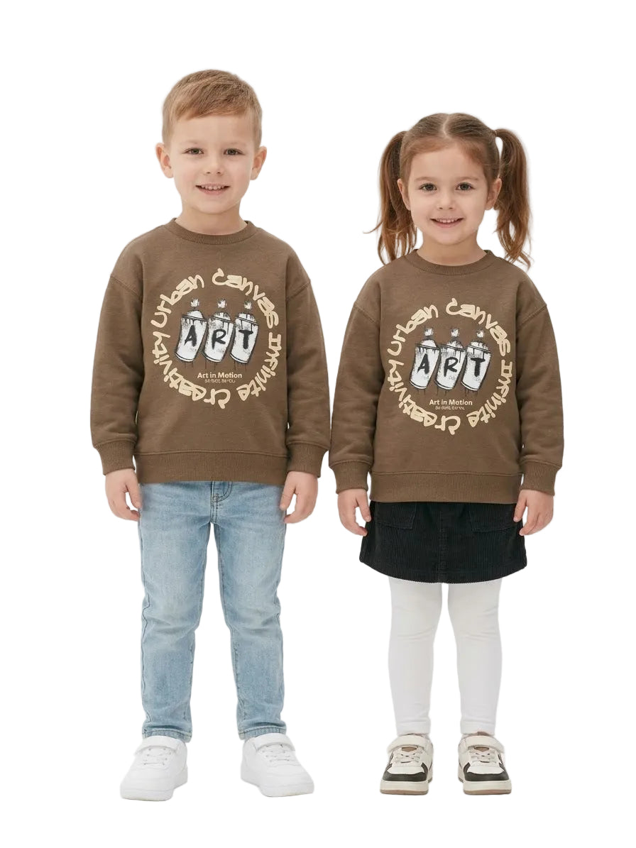 Lefties Branded Graphic Art Sweatshirt for Kids
