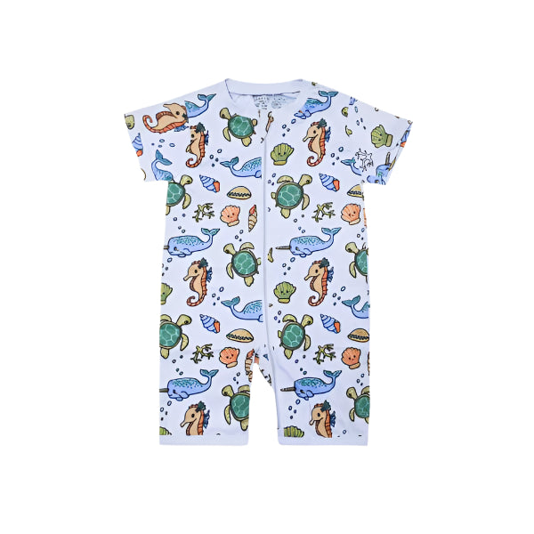 Sea Life Blue Romper