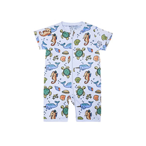 Sea Life Blue Romper