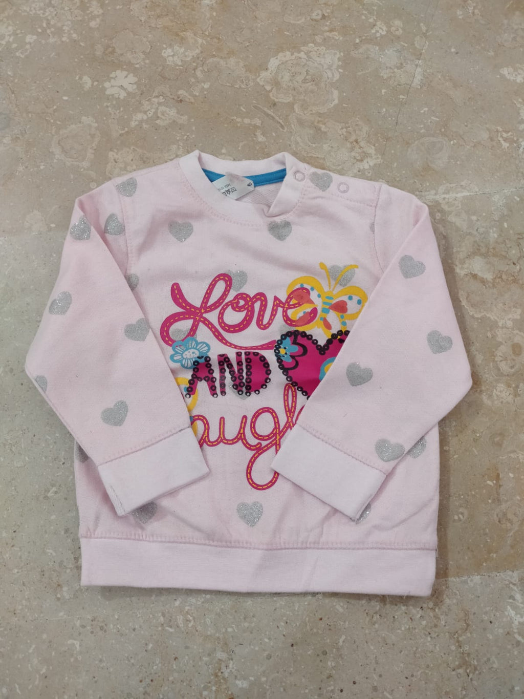 Pink Sweatshirt baby girls (Minor defect)