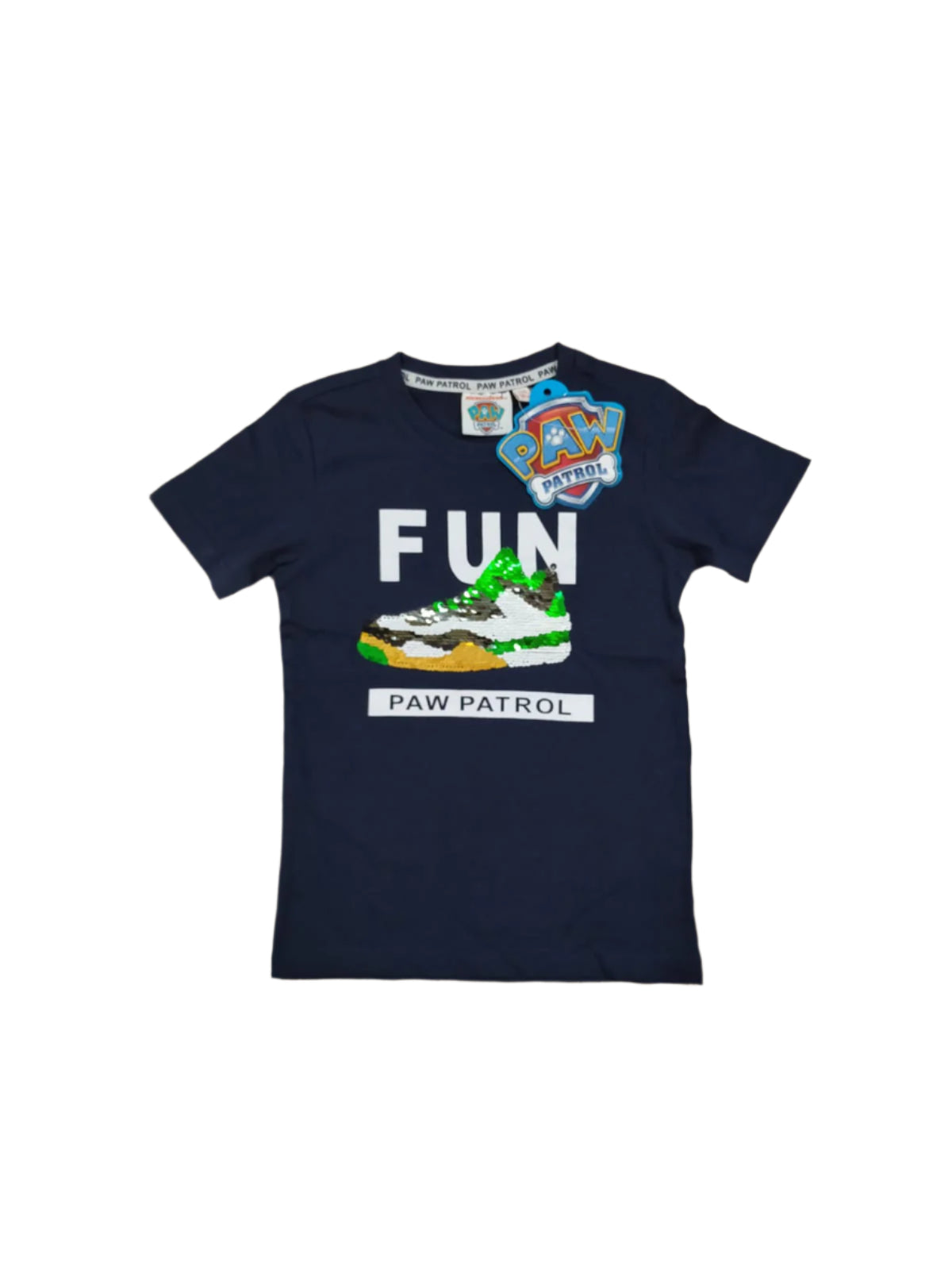 Paw Patrol Sequins Navy Blue Tshirt