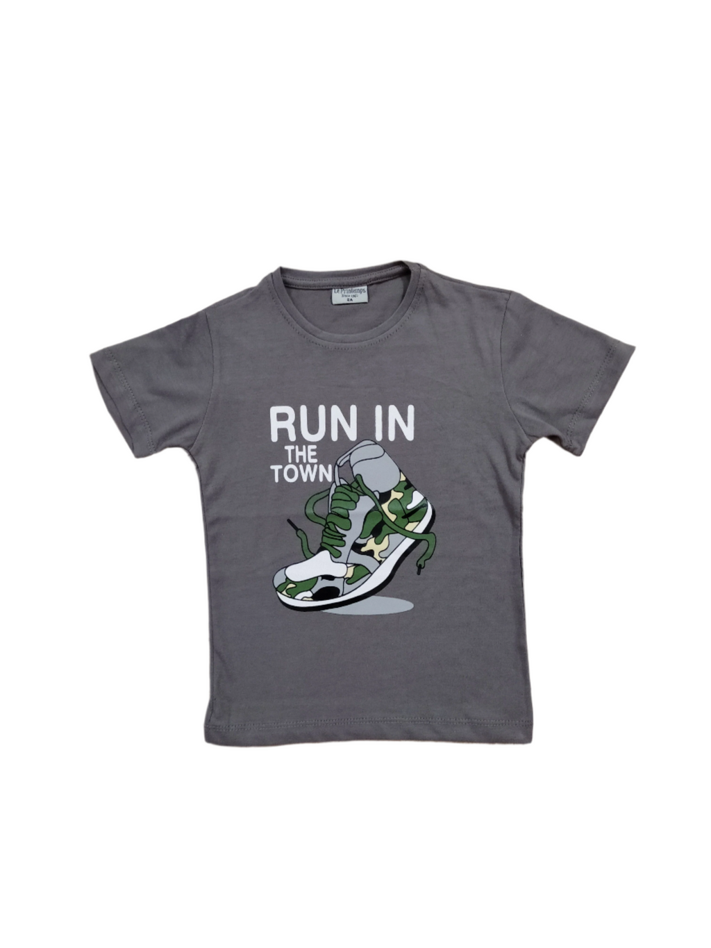 Grey Printed T-shirt for Boys