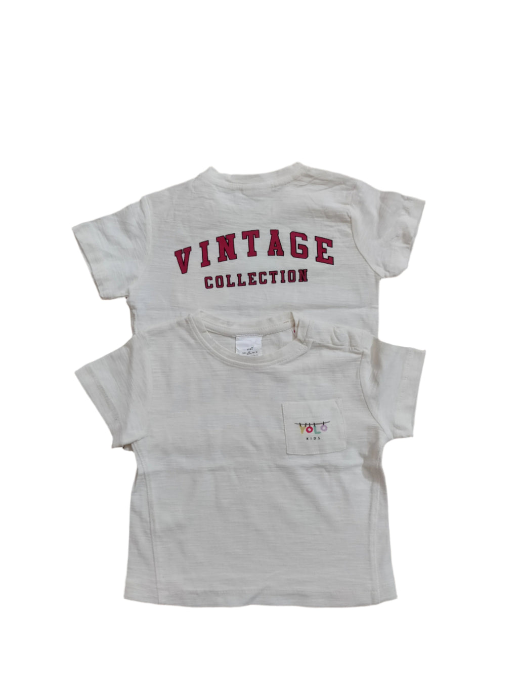 White Back Printed T-shirt for kids