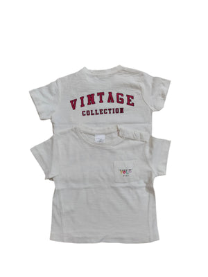 White Back Printed T-shirt for kids