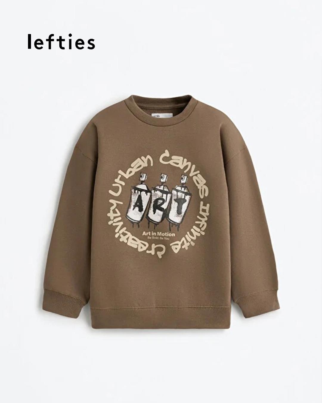 Lefties Branded Graphic Art Sweatshirt for Kids