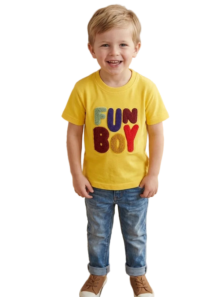 Yellow Summer T-shirt for Boys