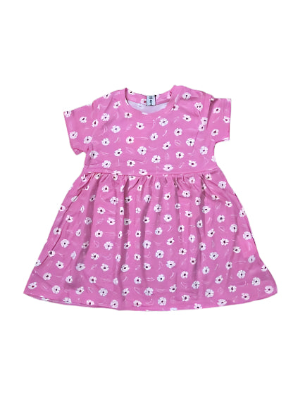 Pink Floral Frock for Baby Girls
