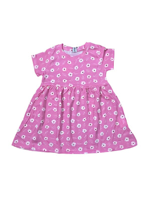 Pink Floral Frock for Baby Girls