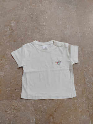 White Back Printed T-shirt for kids