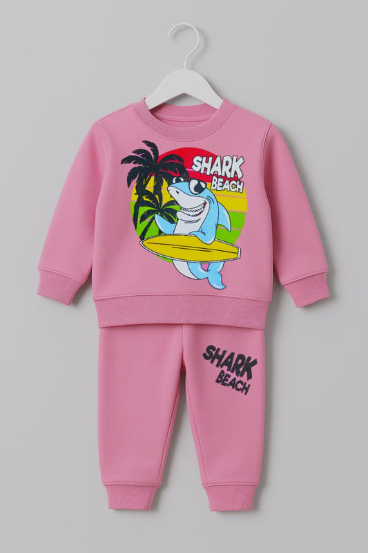 Pink Girls Winter Tracksuit