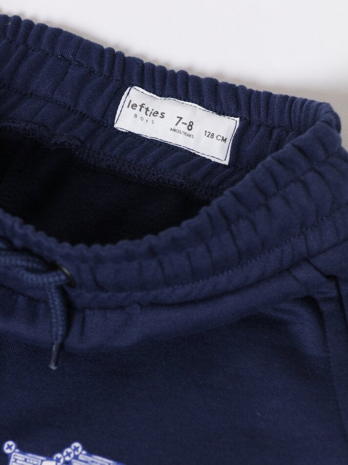 Navy Blue Branded Fleece Trouser