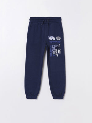 Navy Blue Branded Fleece Trouser