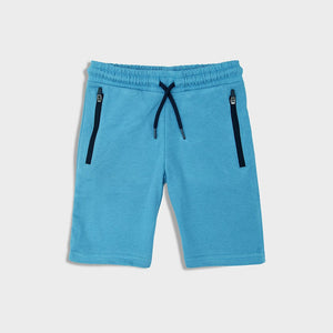 Imported Sky Blue Shorts with zip pockets for Boys