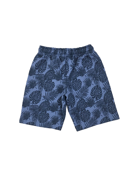 Blue Leaf Printed Short (3-13yr)