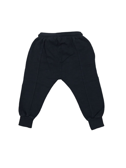 Black Round Pocket Trouser For Kids