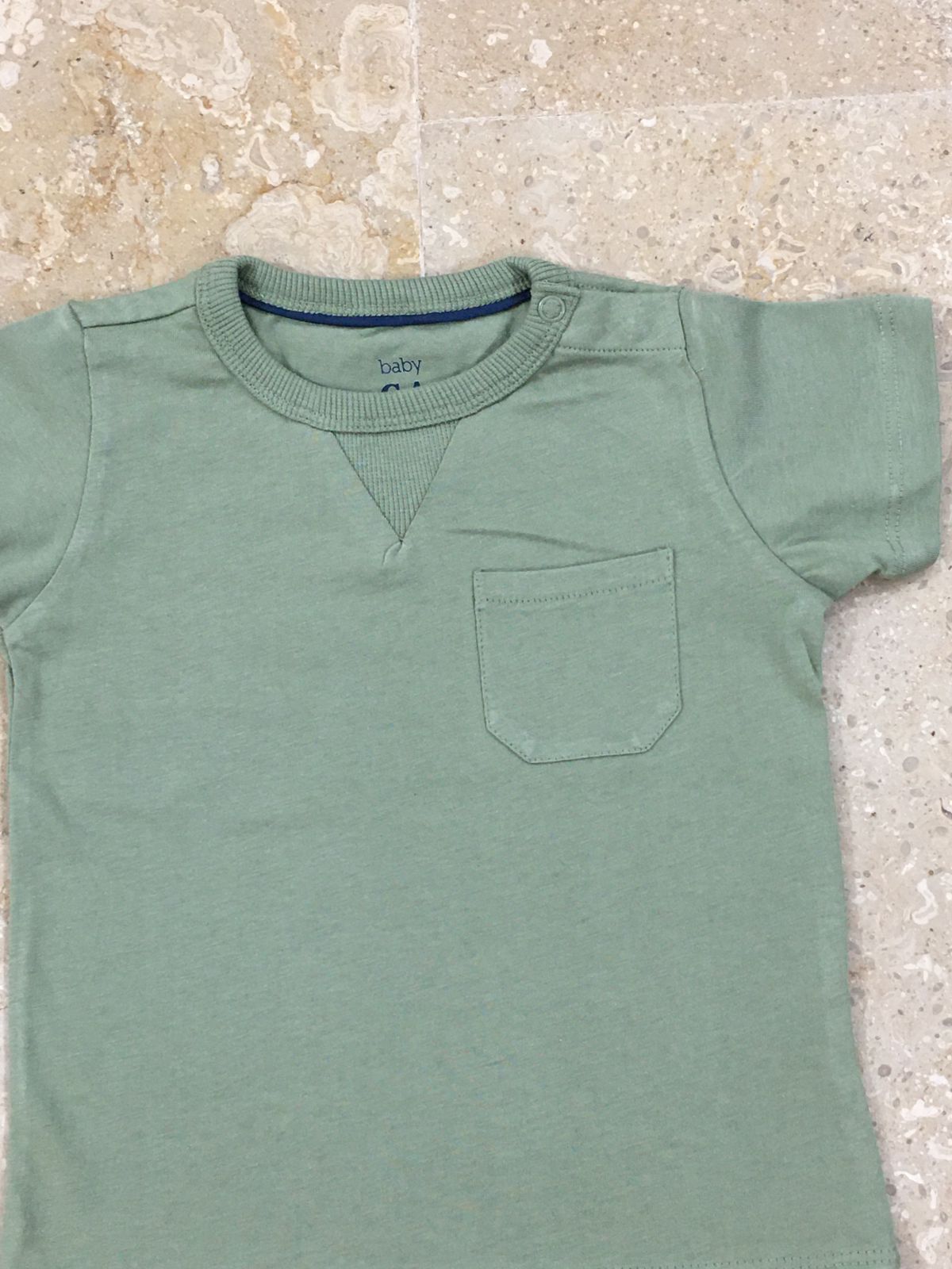 Olive Green Plain T-Shirt For Kids