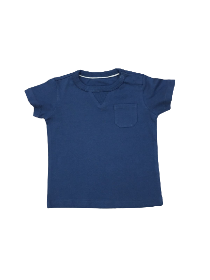 Aqua Blue Plain T-Shirt For Kids