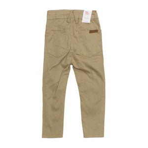 DPAM Draw Cord Light Brown Boys Cotton Chino Pants