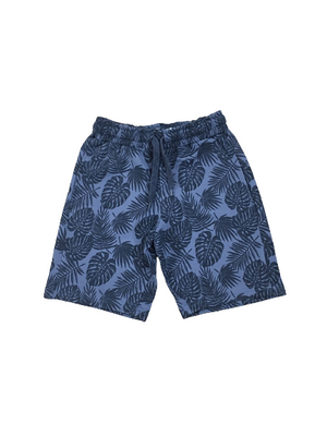 Blue Leaf Printed Short (3-13yr)