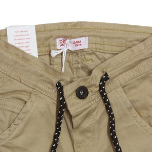 DPAM Draw Cord Light Brown Boys Cotton Chino Pants