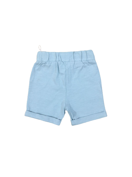 Sky Blue Side Long Pocket Short