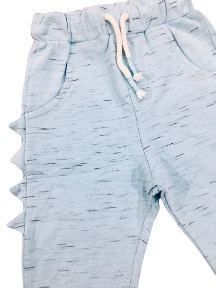 Sky Blue with Black texture trouser for kids