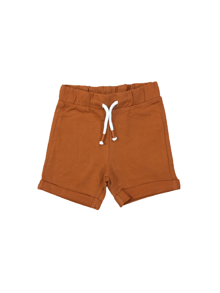 Brown Folded Bottom Short