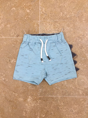 Blue Texture Dino Short For Kids